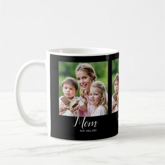 Mug Mom Established Script Black 3 Photo (Gauche)
