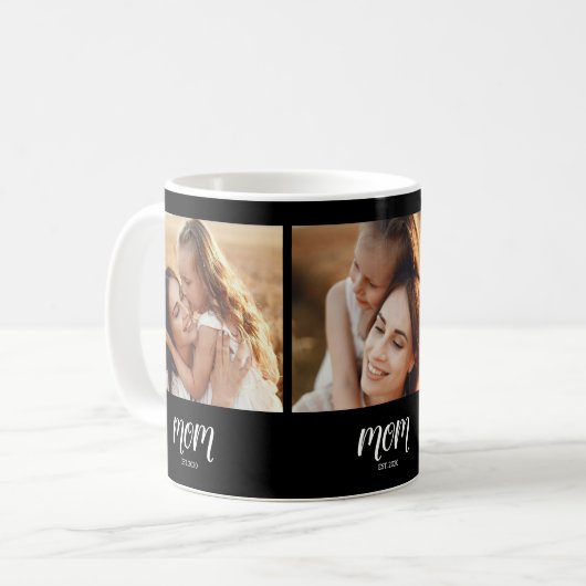 Mug Mom Established Script Black 3 Photo (Devant gauche)