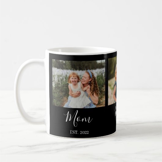 Mug Mom Established Script Black 3 Photo (Gauche)