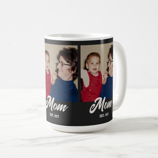 Mug Mom Established Script Black 3 Photo (Devant droit)