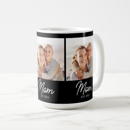 Mug Mom Established Script Black 3 Photo (Devant droit)