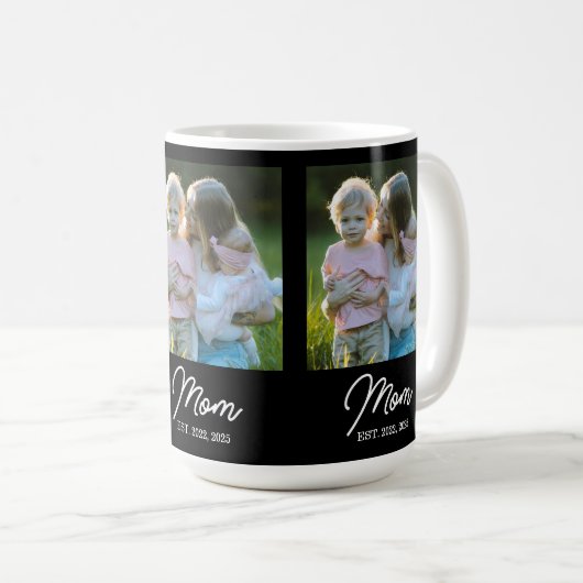 Mug Mom Established Script Black 3 Photo (Devant droit)