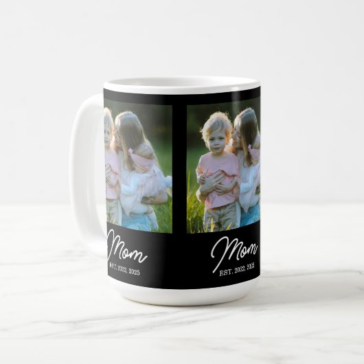 Mug Mom Established Script Black 3 Photo (Devant gauche)
