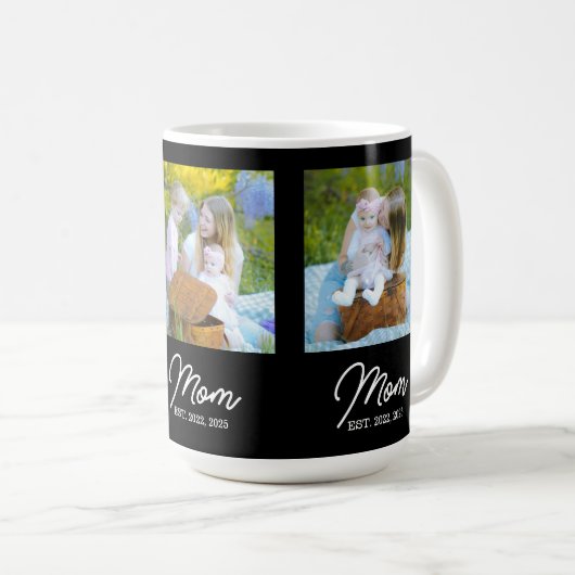 Mug Mom Established Script Black 3 Photo (Devant droit)