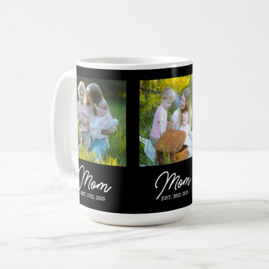 Mug Mom Established Script Black 3 Photo (Devant gauche)