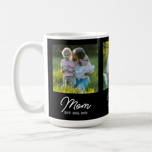 Mug Mom Established Script Black 3 Photo (Gauche)