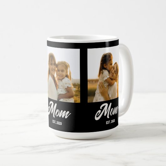 Mug Mom Established Script Black 3 Photo (Devant droit)
