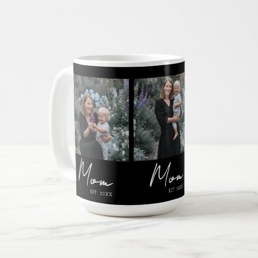 Mug Mom Established Script Black 3 Photo (Devant gauche)