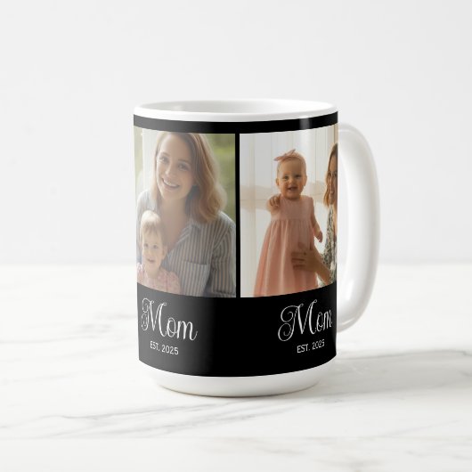 Mug Mom Established Script Black 3 Photo (Devant droit)