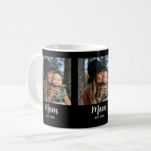 Mug Mom Established Script Black Photo  (Devant gauche)