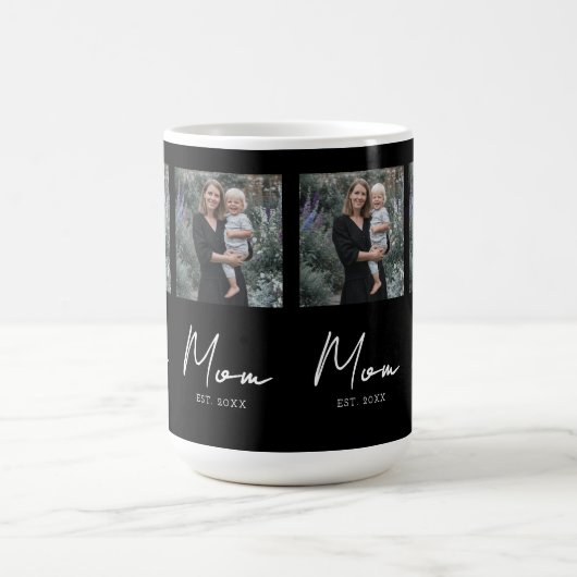 Mug Mom Established Script Black Repeat Photo (Centre)