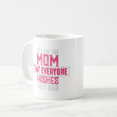 Mug Mom Everyone Wishes Hearts Pattern Pink Typography (Devant gauche)