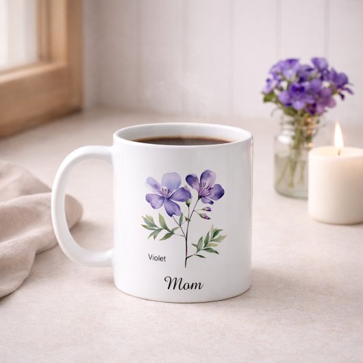 Mug Mom February Birth Flower
