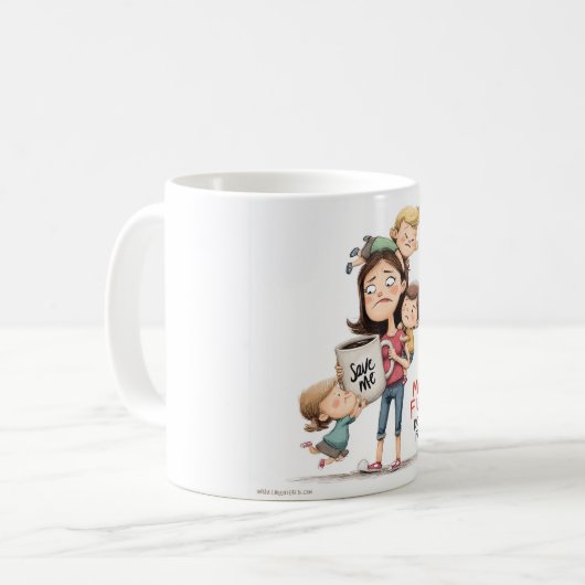 Mug Mom Fuel Needed: A Funny and Relatable  (Devant gauche)