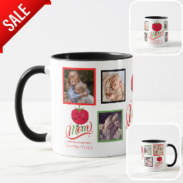Mug MOM I Love Your From My Head TOMATES 6 x PHOTOS