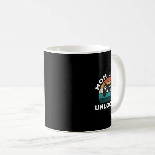 Mug Mom Level Unlocked Game Lover Gamer New (Devant droit)