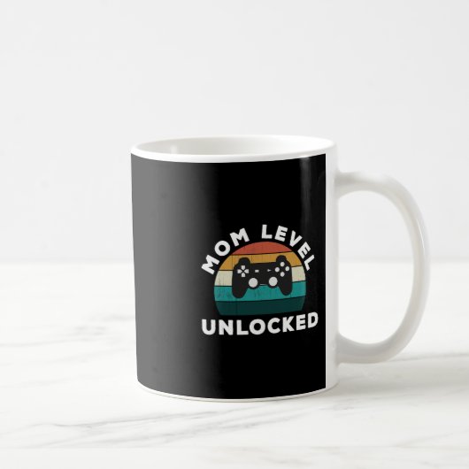 Mug Mom Level Unlocked Game Lover Gamer New (Droite)