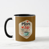 Mug Mom Life Coffee Time – Minimal Design (Gauche)