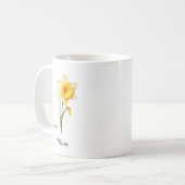 Mug Mom March Birth Flower Daffodil (Devant gauche)