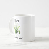 Mug Mom May Birth Flower with Kids Names (Devant gauche)