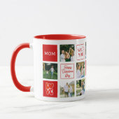 Mug Mom Messages Custom Photo Collage Valentine's Day (Gauche)