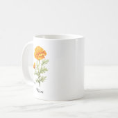 Mug Mom October Birth Flower Marigold (Devant gauche)