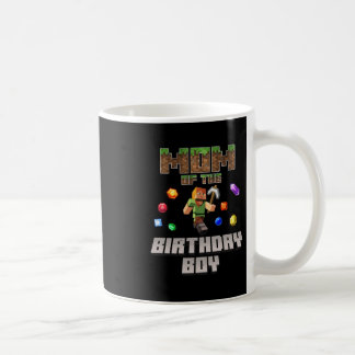 Mug Mom Of The Birthday Boy Video Gamer Pixel Number 