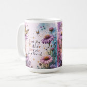 Mug MOM Purple Echineceas Butterflies (Devant gauche)