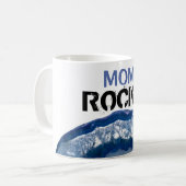 Mug *~* MOM ROCKS Crystal Geode Lapidary Blue Agate (Devant gauche)