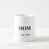 Mug MOM Script établit. 20XX Texte Gras Blanc (Centre)