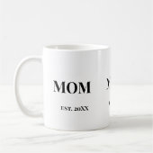 Mug MOM Script établit. 20XX Texte Gras Blanc (Gauche)