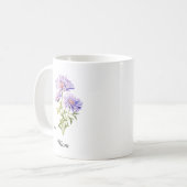 Mug Mom September Birth Flower Aster (Devant gauche)