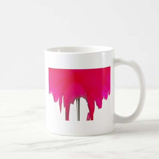 Mug Moment capturé : Une Élégance Pétale Rose Rouge (Droite)