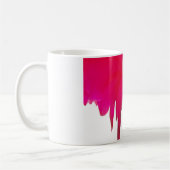 Mug Moment capturé : Une Élégance Pétale Rose Rouge (Gauche)