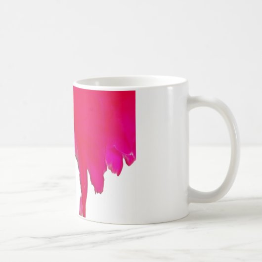 Mug Moment capturé : Une Élégance Pétale Rose Rouge (Droite)