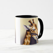Mug Moment de contact entre Mère Giraffe & Calf (Devant droit)