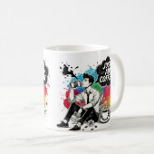 Mug Moments de café vibrant Ajoutez simplement du café (Devant droit)