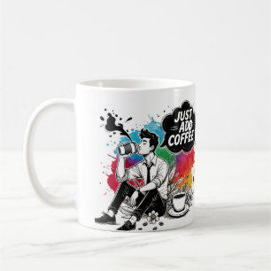 Mug Moments de café vibrant Ajoutez simplement du café