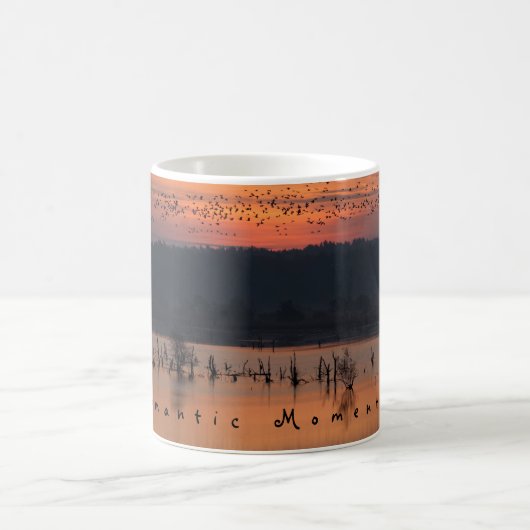 Mug Moments romantiques Oiseaux au lever du soleil pho (Centre)
