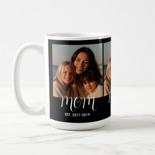 Mug MomEstablishedScript Black 3 Photo (Gauche)