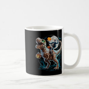 Mug Momie de squelette à cheval sur une citrouille T R