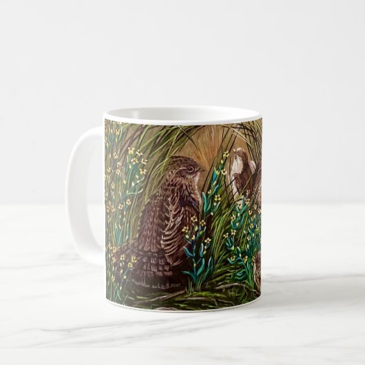 Mug Momma Grouse et bébés (Devant gauche)