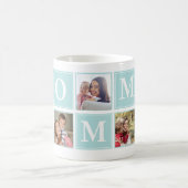 Mug Mommy Collage Script 5 Photos for Mom Green (Centre)