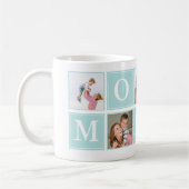 Mug Mommy Collage Script 5 Photos for Mom Green (Gauche)
