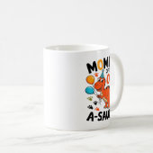 Mug Mommy Of The One-a-saurus 2nd Birthday Dinosaur Pa (Devant droit)