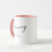 Mug Mommy Script Établi Maman Cadeau (Devant gauche)