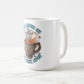 Mug Mom's Survival Kit Tee | Coffee Chaos Repeat Funny (Devant droit)