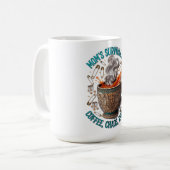 Mug Mom's Survival Kit Tee | Coffee Chaos Repeat Funny (Devant gauche)