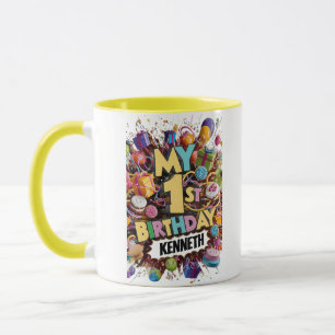 Mug Mon 1Er Anniversaire Gâteau Et Ballons