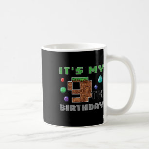 Mug Mon 9e anniversaire Pixel 9 Gamer Vidéo Jeux Garço